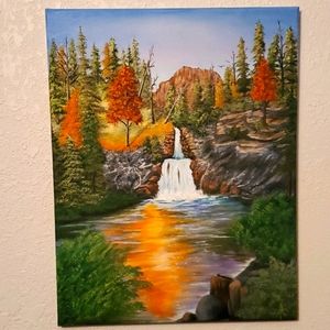 Original Art, Oil Painting of Glacier Park!